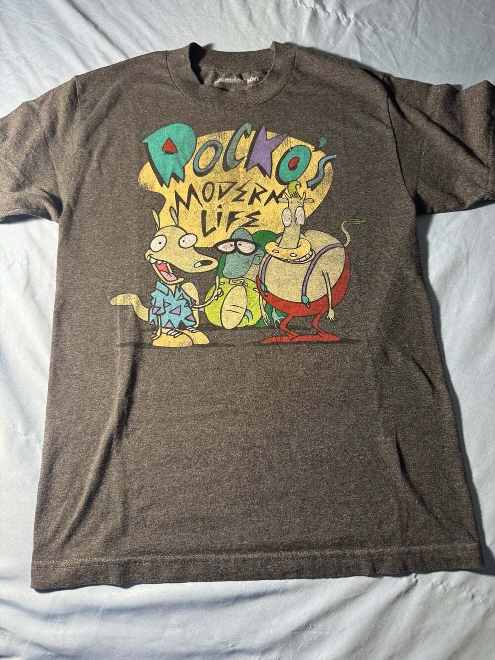 Fifth Sun Rocko's Modern Life Graphic T-Shirt Gray